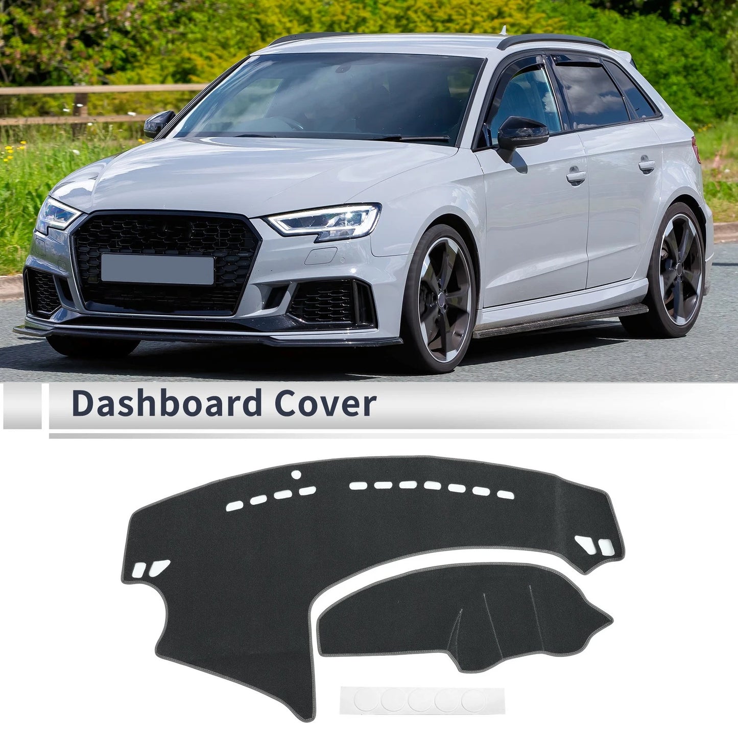 Dash Cover Mat for Mazda 3 Axela (2009-2013) Sun Protector Gray