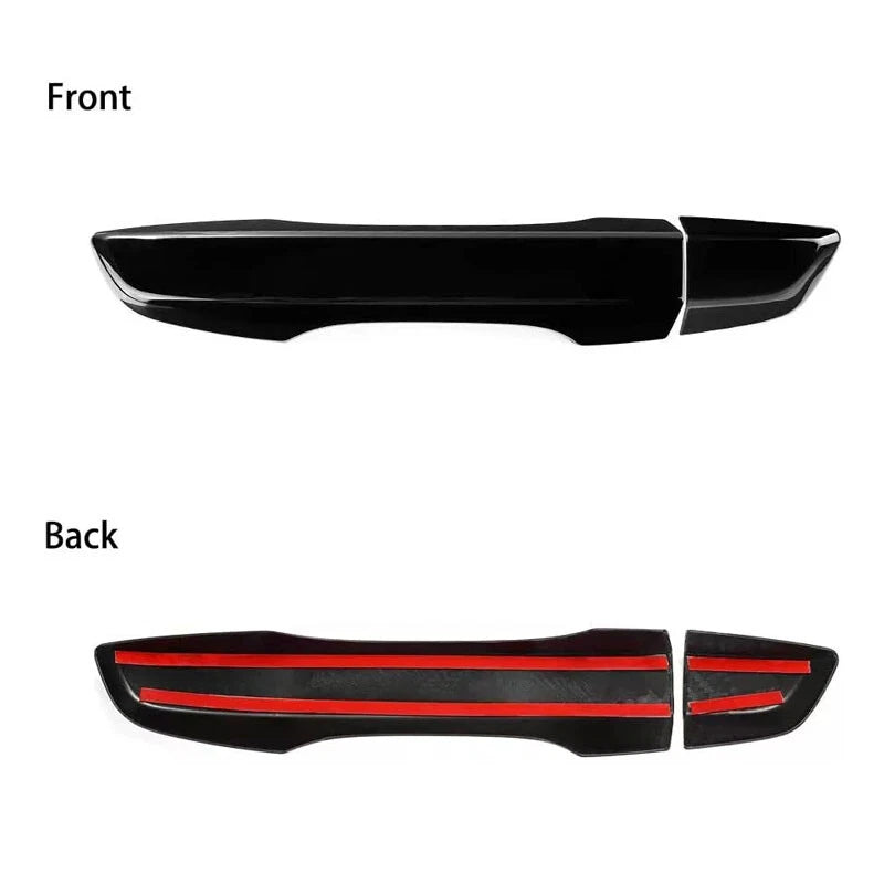 4X Gloss Black Door Handle Cover Trim for Honda Civic 2016-2021
