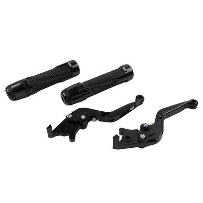 Black Extendable Brake Clutch Levers & Grips for BMW F900 F900R (2020-2023)
