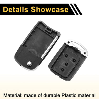 3 Button Key Fob Shell Case for Toyota RAV4 (2013-2015) Black