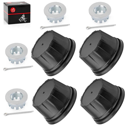 4x Wheel Center Cap w/ Nut for Honda Rancher 420 (2015–2024)