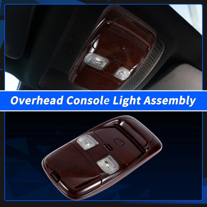 Peach Wood Overhead Console Light Assembly for Dodge Ram 1500