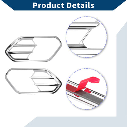Front Left & Right Covers for Ford Escape (2017-2019) - ABS Silver Tone