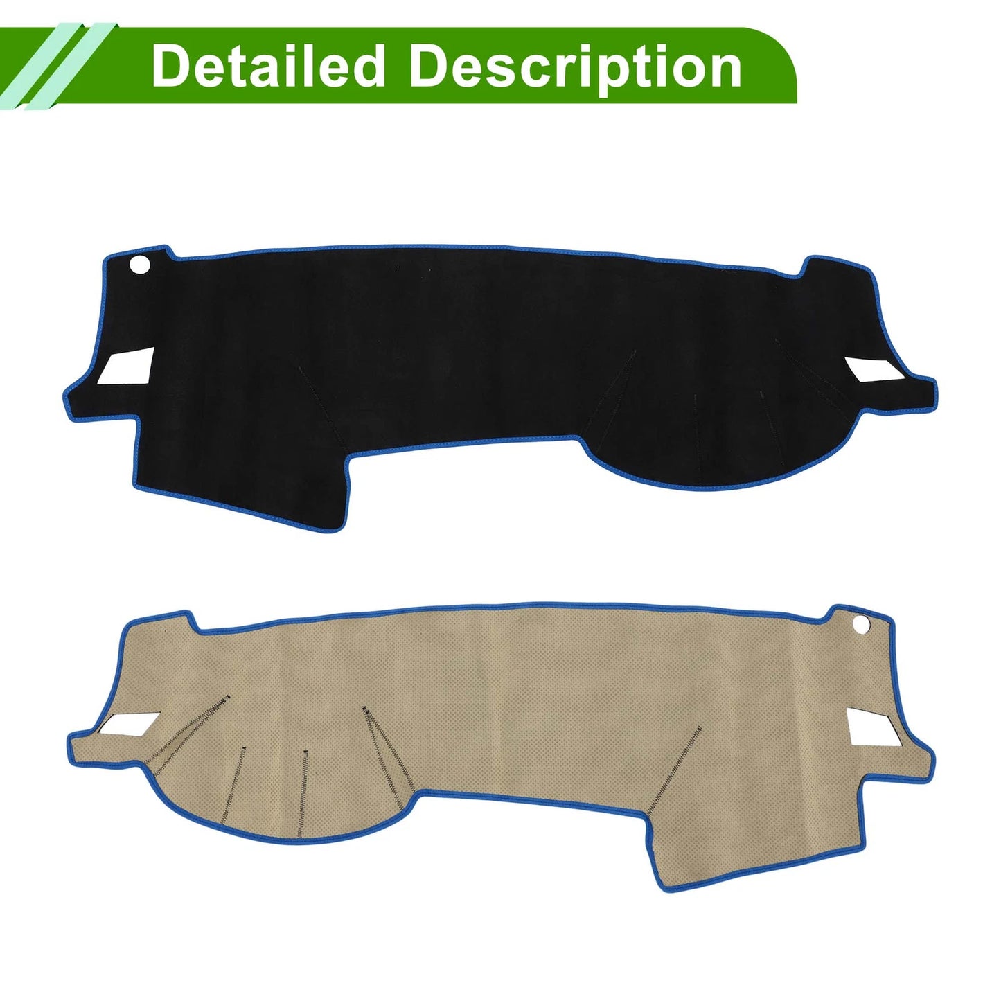 Dashboard Cover Mat for Subaru Outback (2005-2009) Sun Protector Black Blue