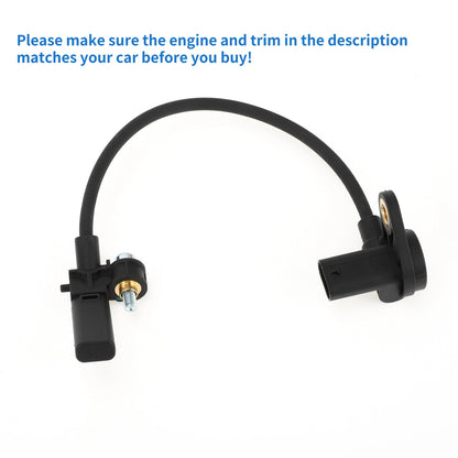Crankshaft Position Sensor for BMW 320i F30 2.0L (2013-2018) 1 Pc Black