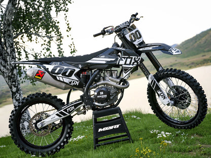 Custom Decals for KTM SX 2007-2010 GLOW BLACK STYLE Sticker Kit