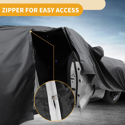 Waterproof All Weather Car Cover for Toyota C-HR (2017-2023) - Black 210D-PU