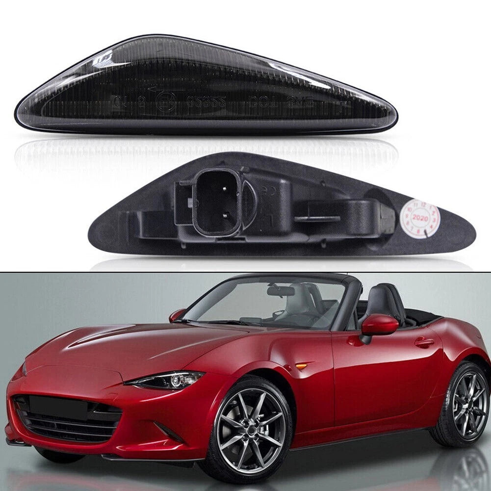 Smoke / 2x / Dynamic LED Side Indicator Light for Mazda MX-5 / Fiat 124 Spider