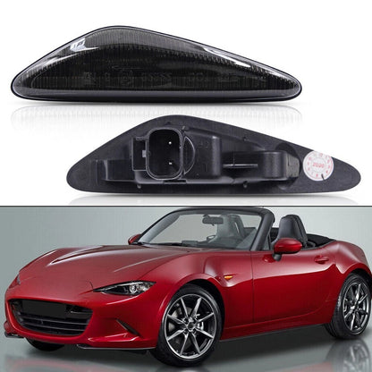 Smoke / 2x / Dynamic LED Side Indicator Light for Mazda MX-5 / Fiat 124 Spider