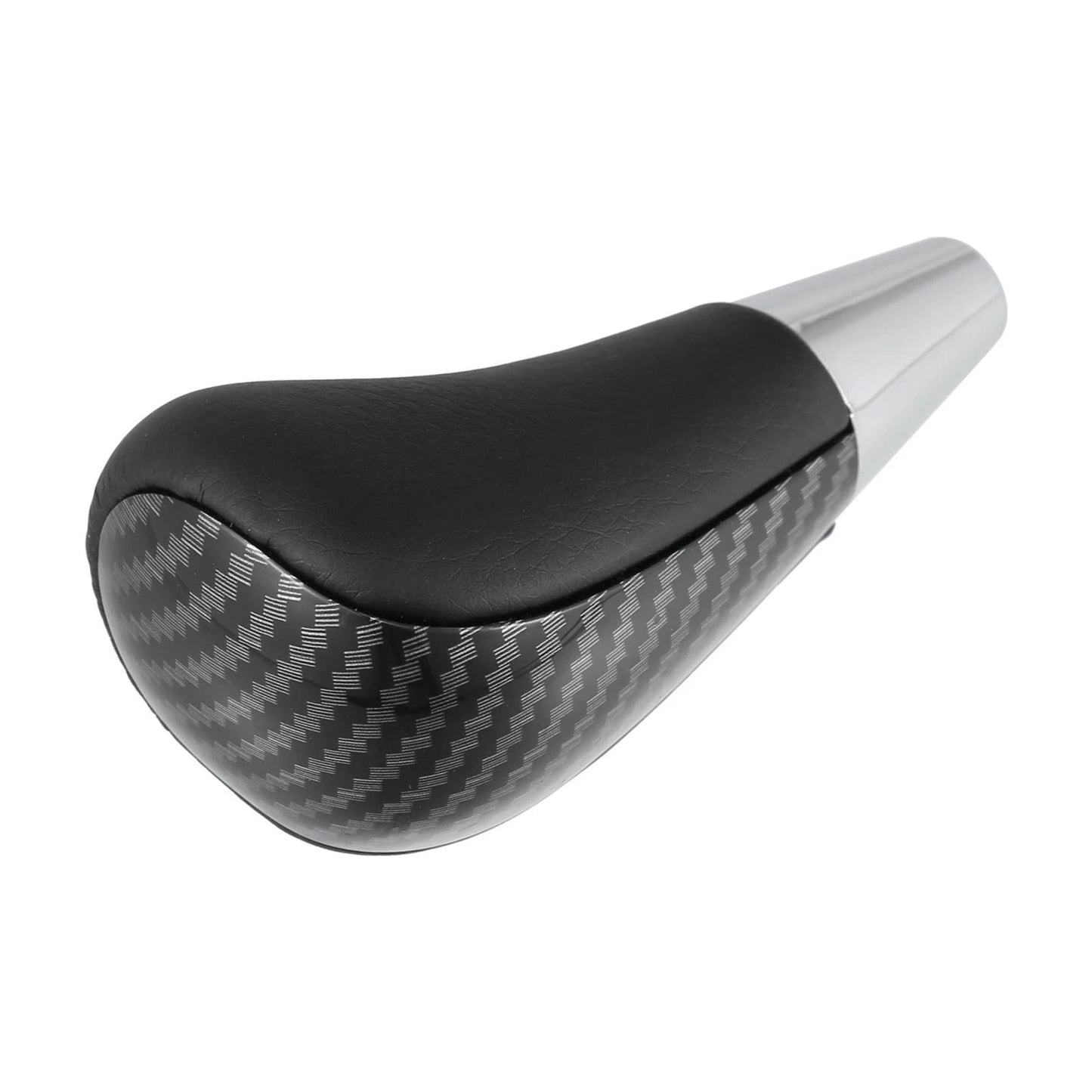 Faux Leather Gear Shift Knob for Toyota Lexus Carbon Fiber Pattern Black