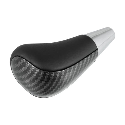 Faux Leather Gear Shift Knob for Toyota Lexus Carbon Fiber Pattern Black