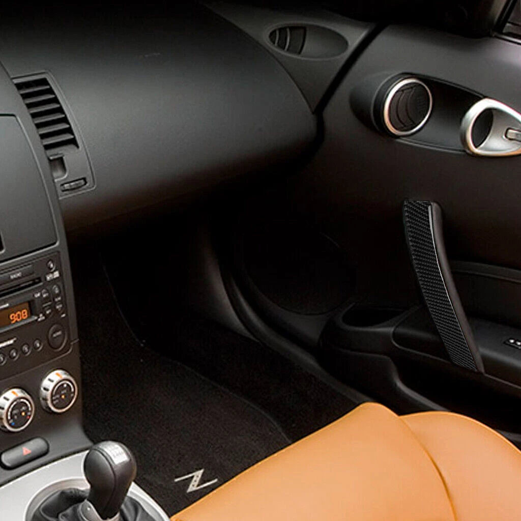 Carbon Fiber Side Door Handle Cover Trim for Nissan 350Z (2003-2009)