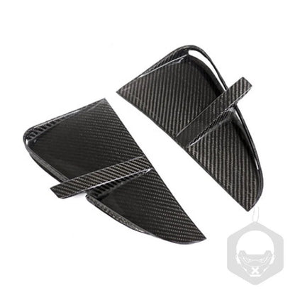Carbon Fiber Side Fender Air Vent Cover Trim For BMW X5 F15 2014-2019
