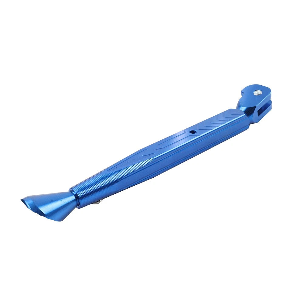 Aluminum Adjustable Kickstand Foot for Motorcycle Universal Side Stand Blue