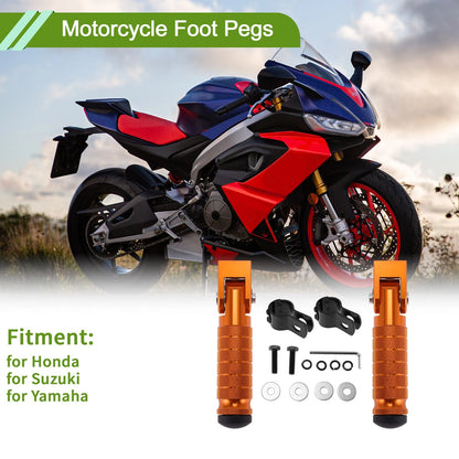 Foot Pegs 2 x Motorcycle for Honda/Suzuki/Yamaha