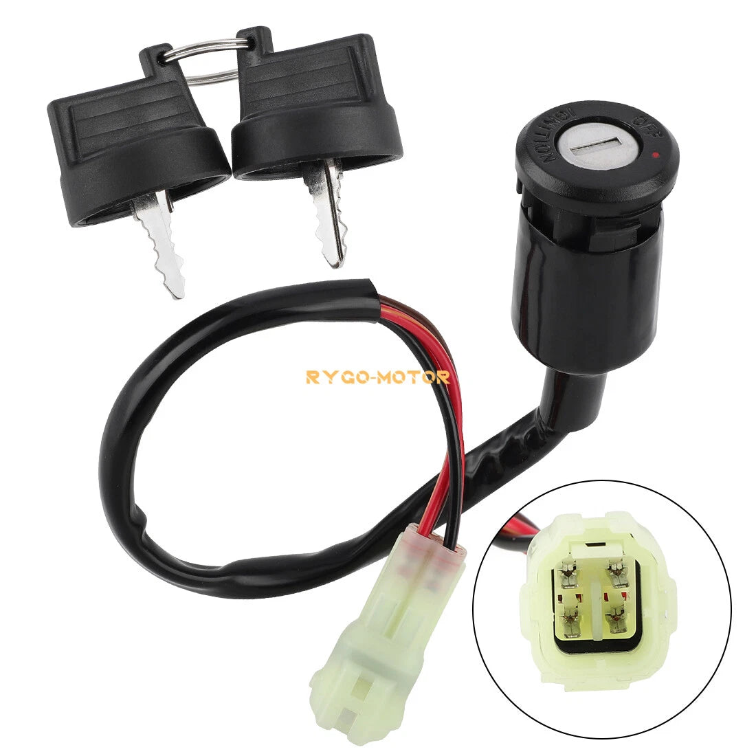 Ignition Switch with 2 Keys for Yamaha YFM90 Raptor 90 (2009–2013)