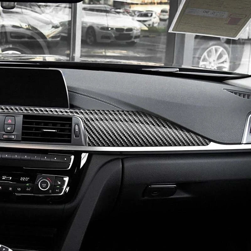 Carbon Fiber Parts Dashboard Cover Trim Fit For BMW 3 320i 330i 328i 2013-2018