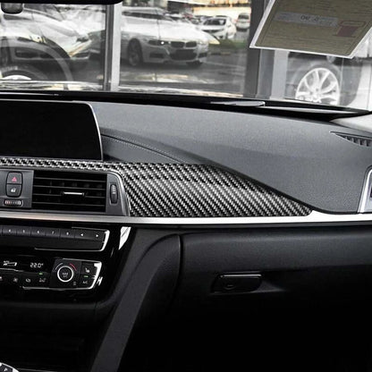Carbon Fiber Parts Dashboard Cover Trim Fit For BMW 3 320i 330i 328i 2013-2018