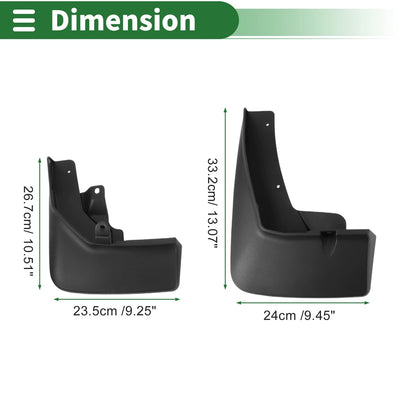 Mud Flaps Splash Guards for Ford Edge (2023)