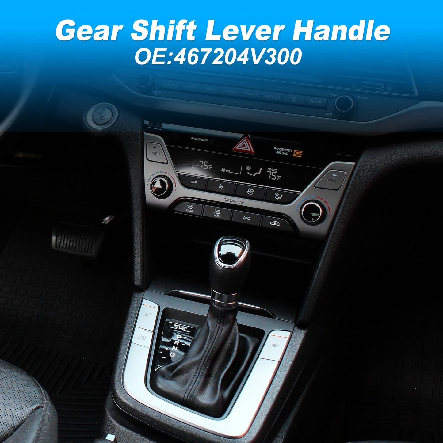 Gear Shift Knob for Hyundai Elantra 2014-2016 (2 x)