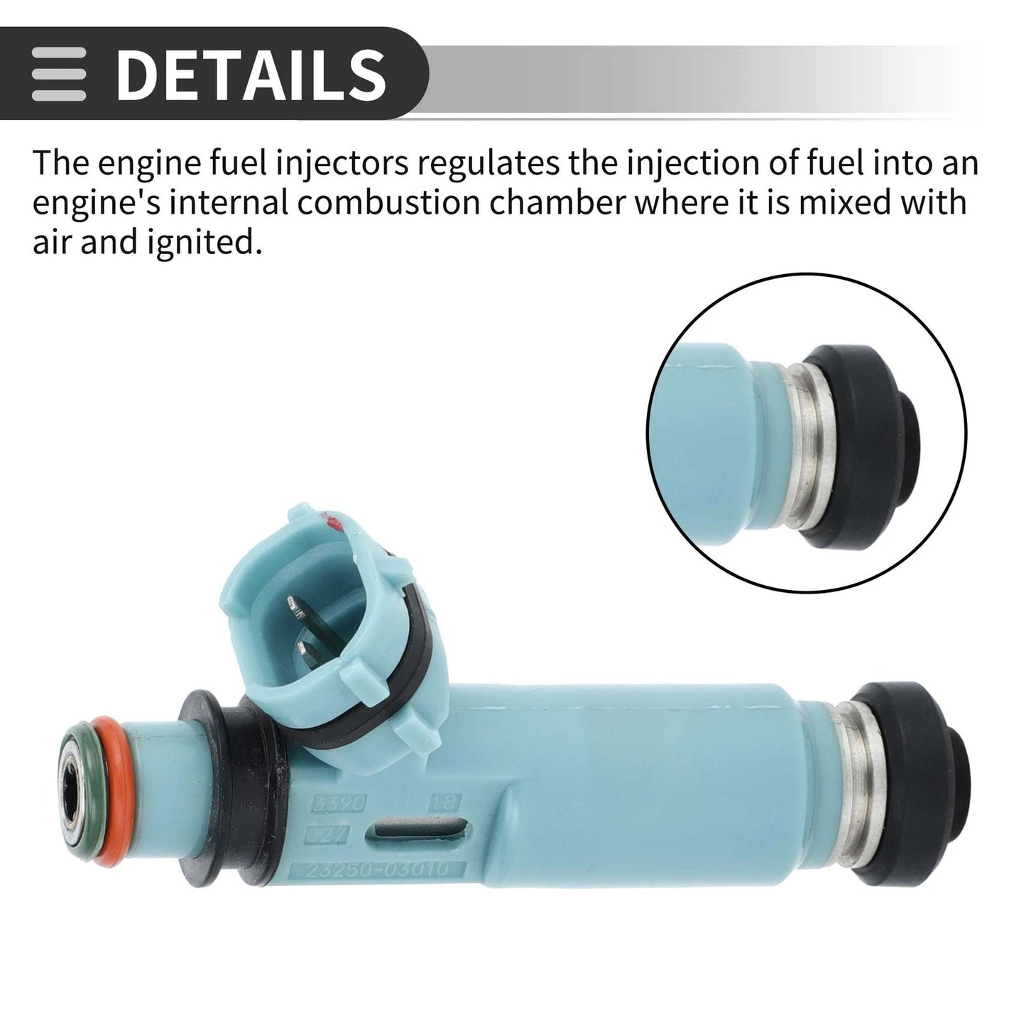Fuel Injector 23209-03010 for Toyota Camry (2000-2001) 2.2L 1 Pc