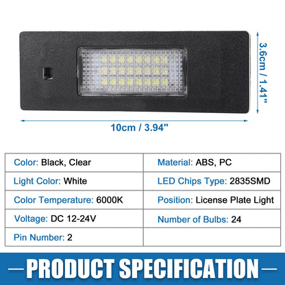 White LED License Plate Light Assembly  for BMW (2011-2019)
