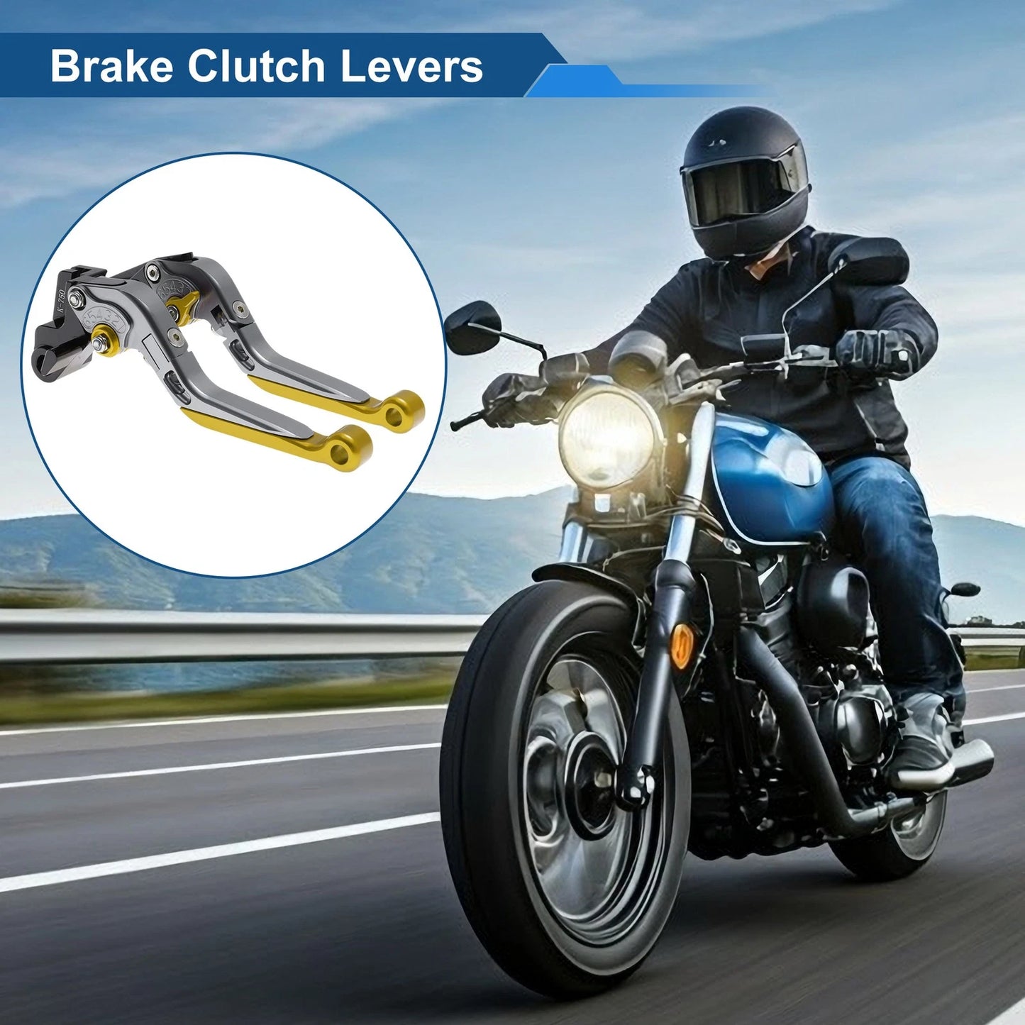 Long Brake Clutch Levers for Kawasaki Versys 650 (2015–2023)