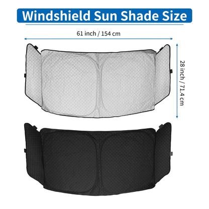 Aluminum Film Foldable Window Cover for Mitsubishi Delica B34A