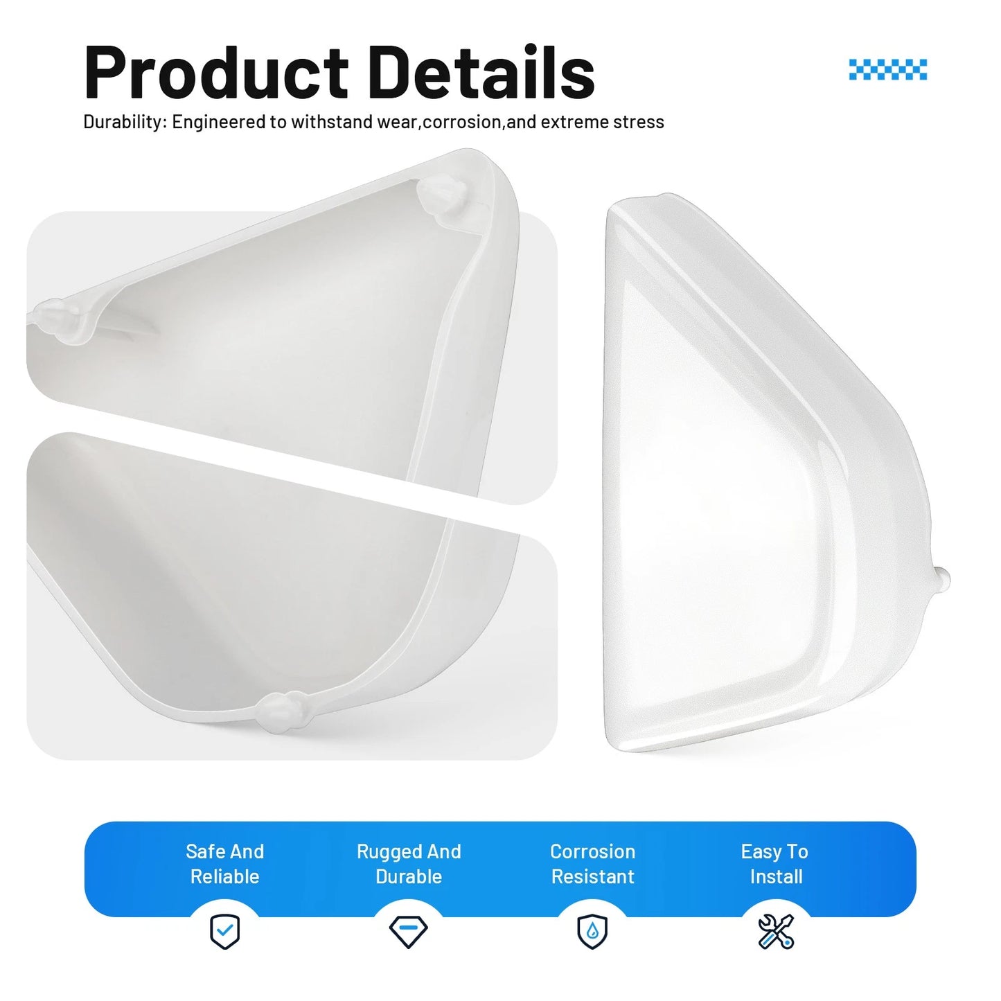 AirBox Left Side Cover White for Honda Z50A Mini Trail (1972–1978)