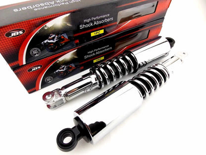 335mm JBS Black/Chrome Rear Shock Absorbers for Honda SL350