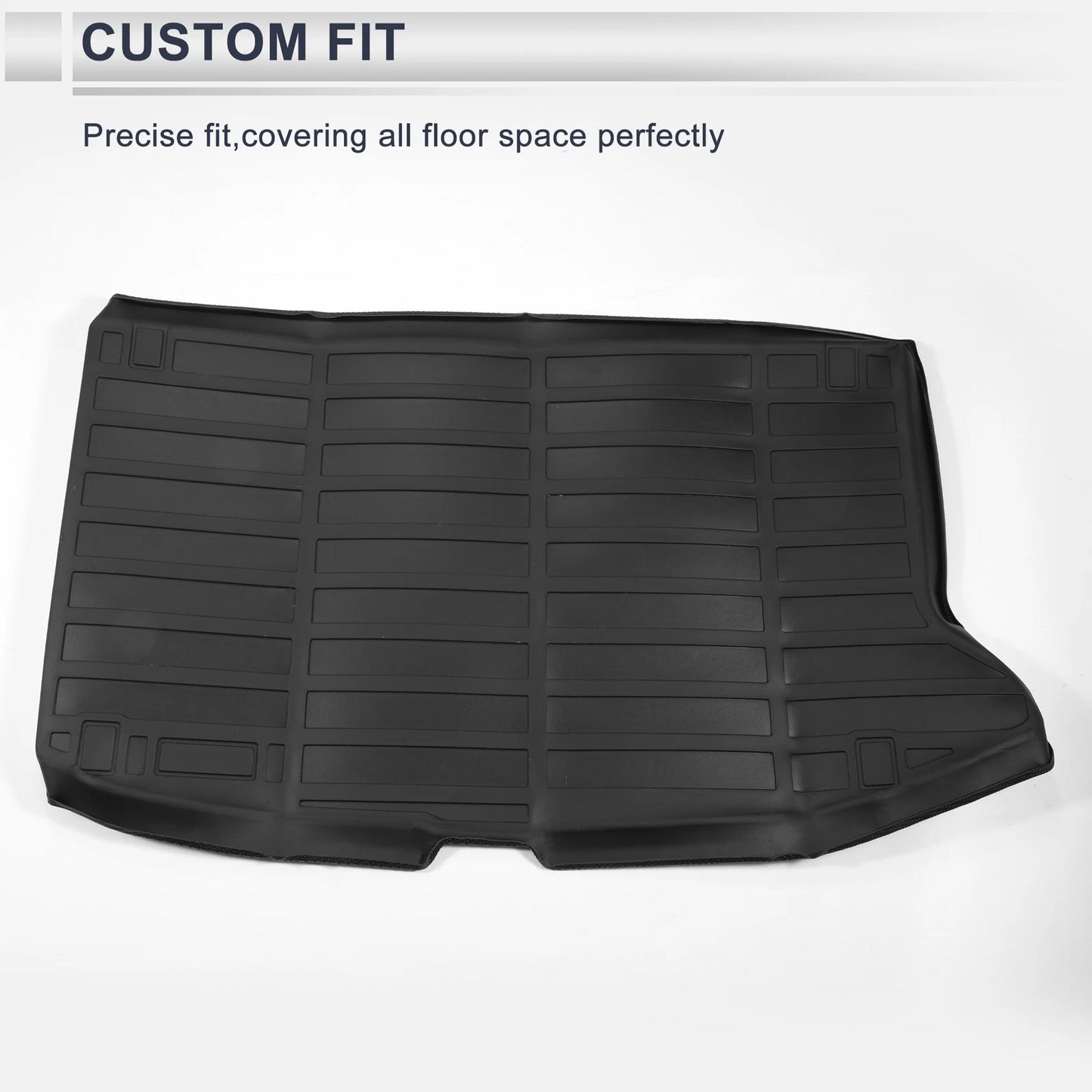 Cargo Liner Rear Trunk Mat for Kia Soul EV (2020-2022) Black TPE