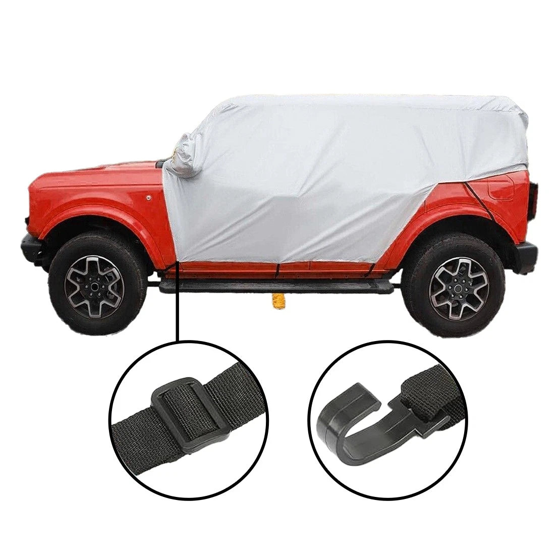Waterproof UV Protector Half Cover for Ford Bronco 4-Door (2021-2022)