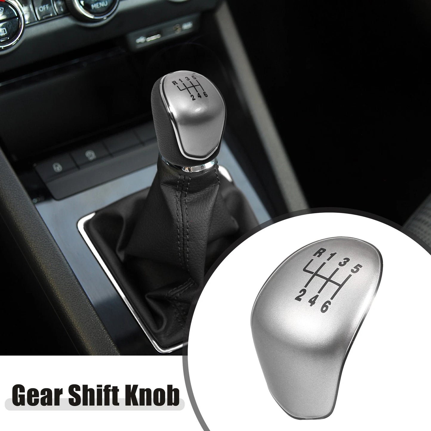 6 Speed Manual Gear Shift Knob Cap for Ford Fiesta, Focus, C-MAX (2008-2019)