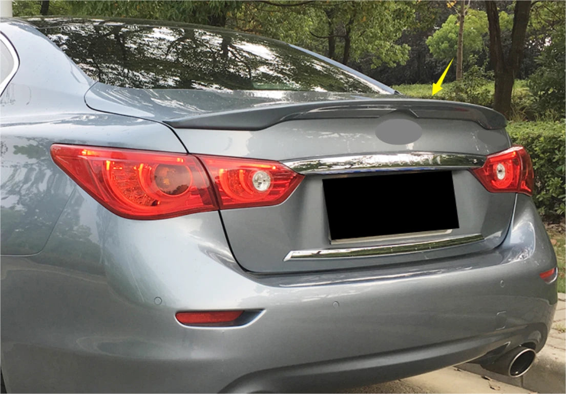 Rear Spoiler OE Style Wing for Infiniti Q50 Sedan 4DR Unpainted ABS (2014-2024)