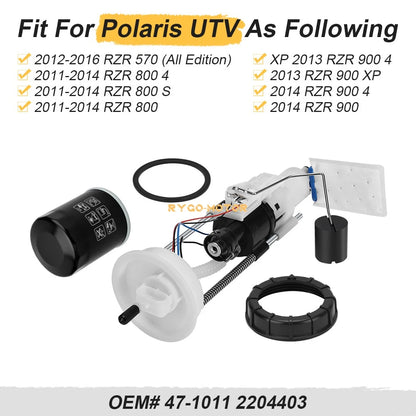 Fuel Pump Assembly & Oil Filter for Polaris RZR 570 800 900