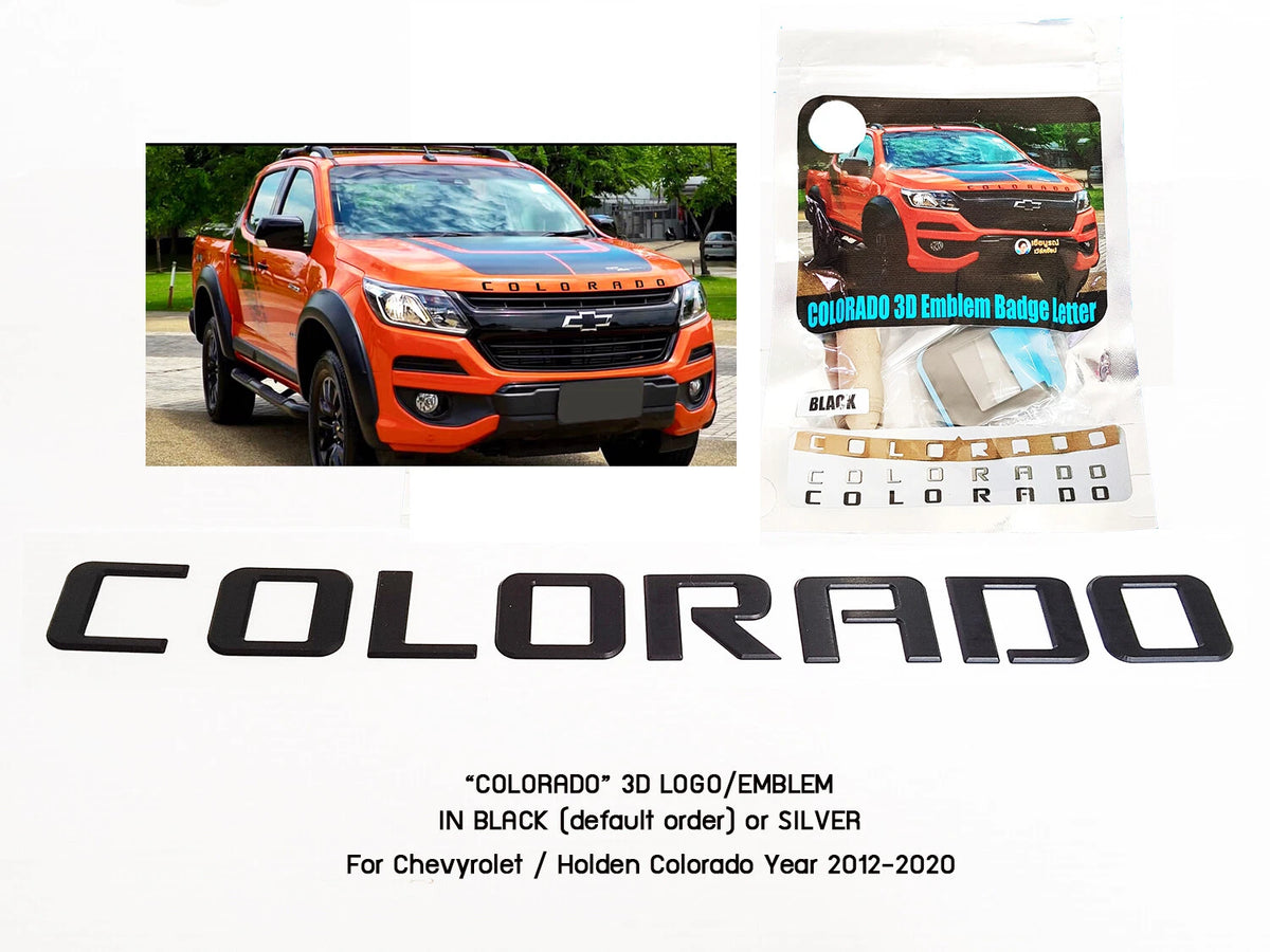 BLACK Bonnet Hood 3D Logo Emblem for Chevrolet Holden Z71 (2012-2016)