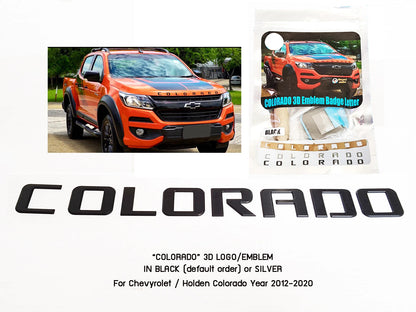 BLACK Bonnet Hood 3D Logo Emblem for Chevrolet Holden Z71 (2012-2016)