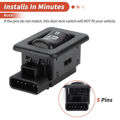 Door Lock Switch for Chevy Silverado 1500 & GMC Sierra Auto Parts