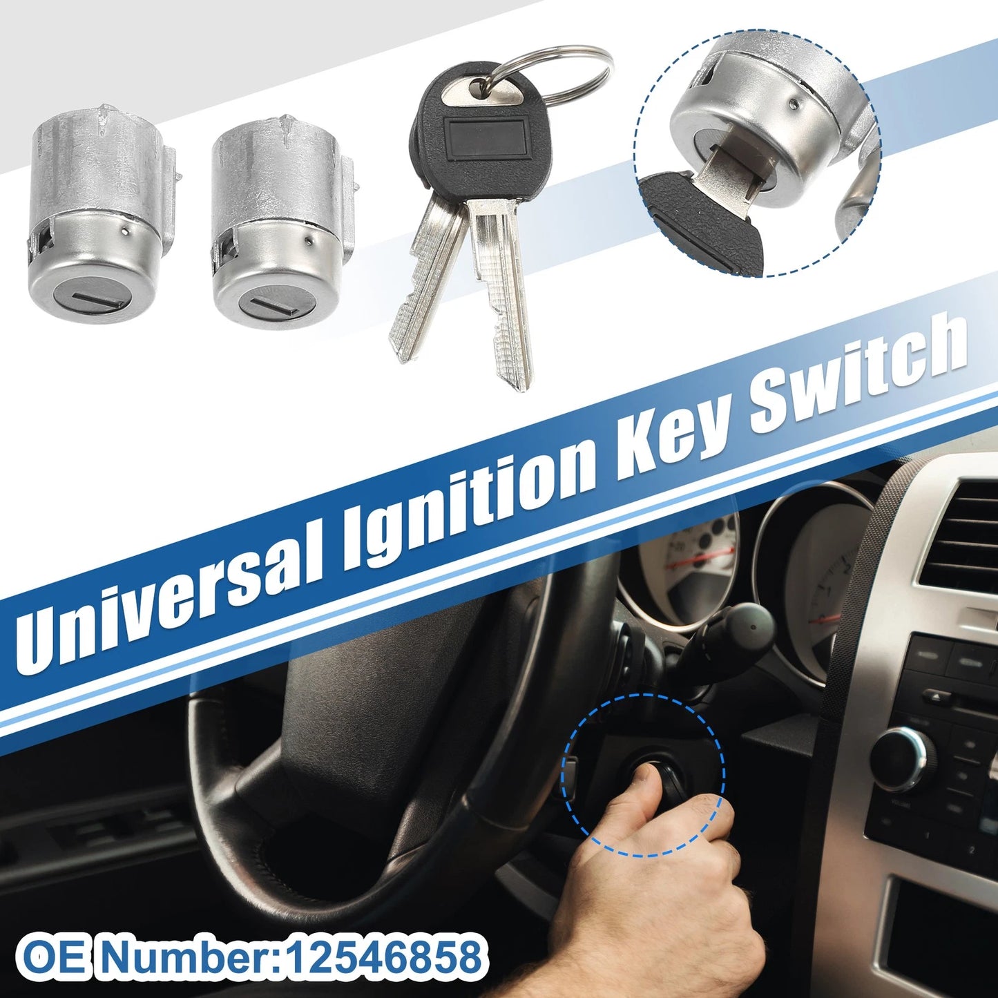 Ignition Switch with Keys for Chevrolet C2500 (1988 - 1994)