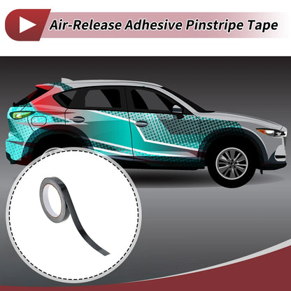 Pinstripe Tape 20mmx10m for Car Motorcycle Stripes DIY Stickers Black 1 Pc