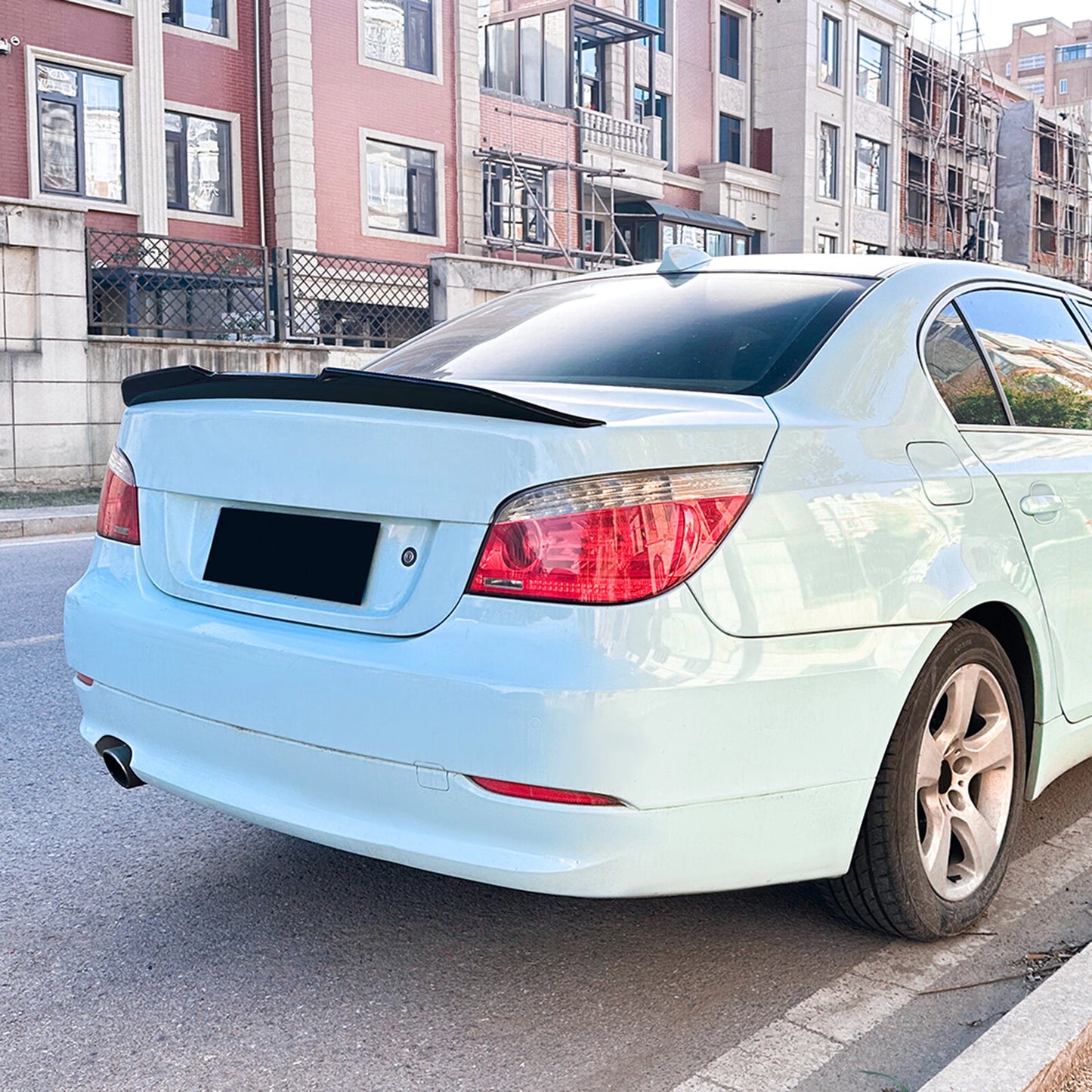 Gloss Black Rear Boot Spoiler Lip for BMW 5 Series E60 (2004-2010)