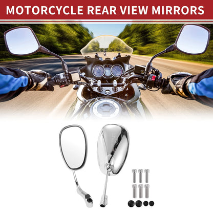 Rear View Mirrors / M8/M10 / Side Rearview Mirror Chrome Silver Tone for M8/M10