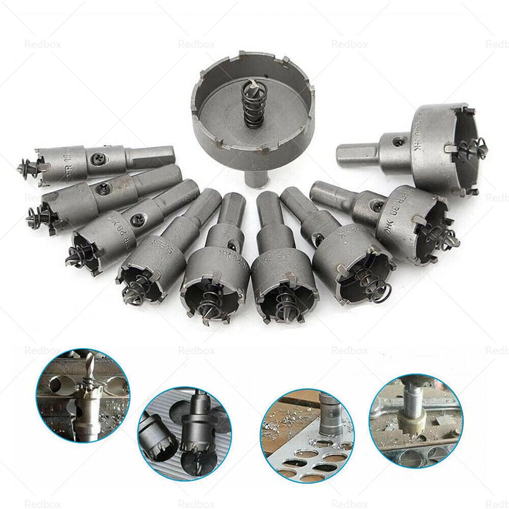 16-53mm TCT Carbide Tip Hole Saw for Metal Drill Bit & Stainless Steel Cutter