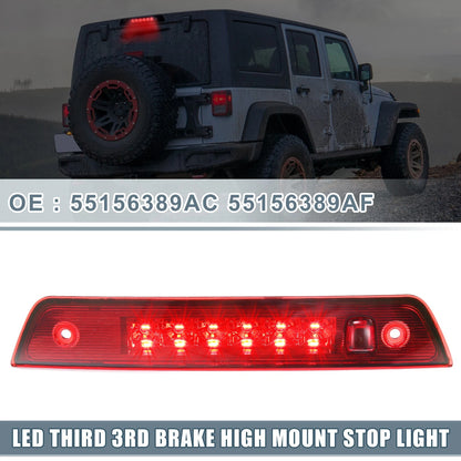 High Mount Stop Light for Jeep Grand with Chrome Tone Housing & Red Lens