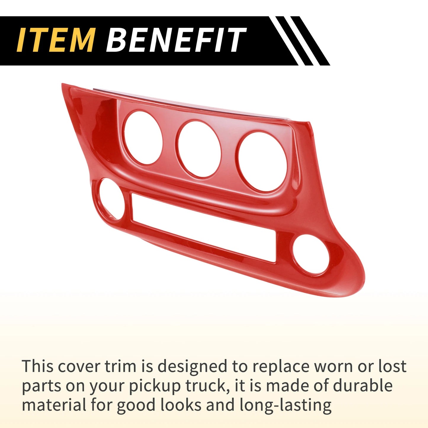 AC Switch Control Cover Trim for Jeep Wrangler JK JKU 2011-2017 Red
