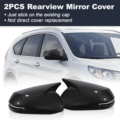 Left Right Ox Horn Rear View Mirror Covers for Honda CR-V (2017-2022)