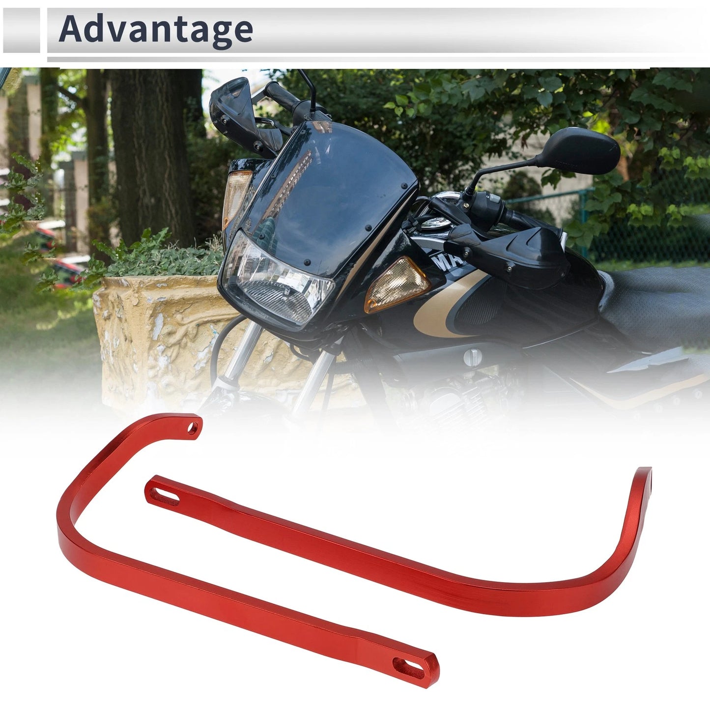 1 Set Universal Hand Guard Knuckle Guard Red Aluminum Alloy for Motorcycles