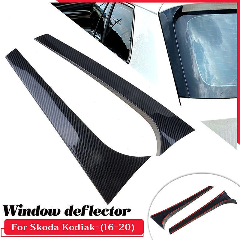 Rear Window Spoiler Side Wing for Skoda Kodiak 2016-2020, Carbon Fiber