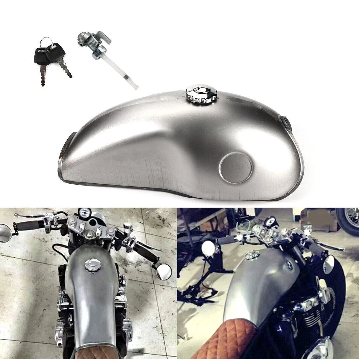 10L Gas Fuel Tank for Suzuki Yamaha Honda Cafe Racer Motorcycle