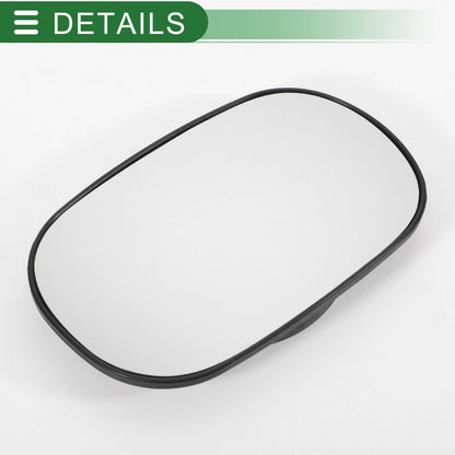 Left Side White Convex Mirror Glass for Ford Ka (1996-2008)
